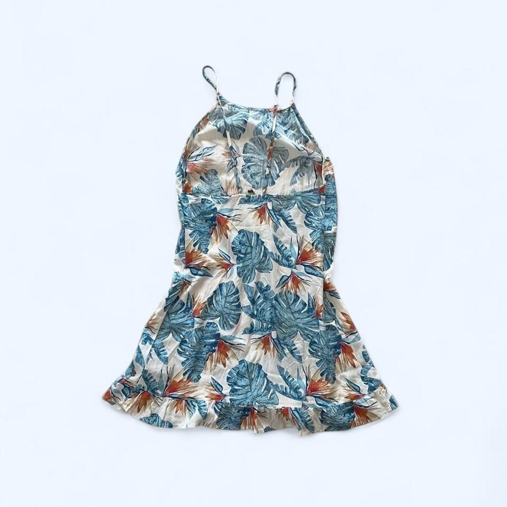 Floral mini cotton summer dress size S - Picture 2 of 7